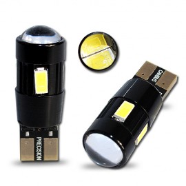 LED Leuchtmittel mit Linse 6x 5630SMD CAN-Bus w5w T10